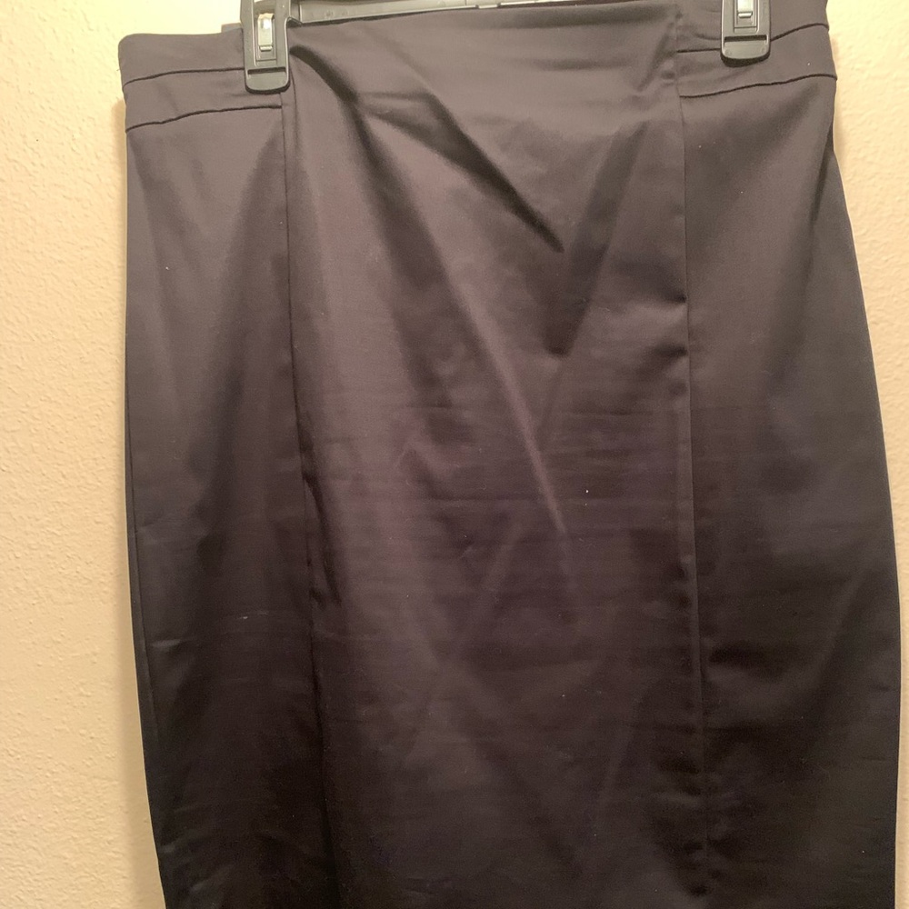 Black knee length pencil skirt
